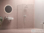 RAVAK Walk-In Corner 120x80 cm-es zuhanyfal 120 cm-es merevítővel, fehér/transparent GW1CG4E0SZ1 (GW1CG4E0SZ1)