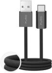 PURO Kabel Puro Fabrik 2.0 10W USB-A - USB-C w oplocie 1, 5 m - czarny (PUCAC10WFABK415MTBLK) - pcone
