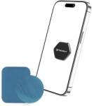 Techsuit Suport Telefon Auto Magnetic pentru Bord, Birou cu 2 Placute Magnetice, Forma Hexagonala - Techsuit Tiny Series (HOLD210-C) - Black (KF2345055) - pcone