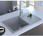 MOFÉM Zenit 78 1B1D Szürke gránit mosogató 1 medence + csepptálca 780x460mm (760012802G7)