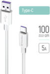 ColorWay USB - USB Type-C Kábel - 5A 1m Fehér (CW-CBUC019-WH)
