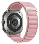Samsung Galaxy Watch Ultra (47mm) SM-L705, textíl pótszíj, állítható, rózsaszín