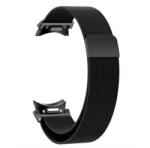 Samsung Galaxy Watch 6 / Watch 6 Classic, fém pótszíj, mágneses zár, milánói stílus, fekete