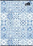 Victoria Füzet, tűzött, A4, kockás, 80 lap, COOL BY VICTORIA "Mediterrain patterns (ISVFC103) - tintasziget