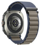Samsung Galaxy Watch Ultra (47mm) SM-L705, textíl pótszíj, állítható, sötétkék