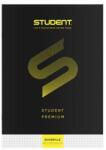 ICO Füzet, tűzött, A4, kockás, 32 lap, ICO "Student Premium", fekete (TICSFPK) - tintasziget