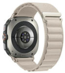 Samsung Galaxy Watch Ultra (47mm) SM-L705, textíl pótszíj, állítható, fehér