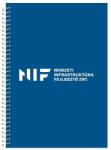  Spirálozott jegyzetfüzet, 80lapos, A5, vonalas NIF logós (MEN-OR-27097)