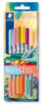 STAEDTLER Rostirón készlet, 1/3 mm, kétvégű, kimosható, STAEDTLER® "3280", Multiverzum 2, 6 különböző szín (TS3280C6E22) - tintasziget