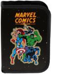 PASO MARVEL AVENGERS kihajtható egyrekeszes tolltartó fiúknak, felszerelés nélkül, fekete