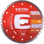 Extol PREMIUM Disc de tăiere cu diamant TURBO PLUS - tăiere uscată și umedă, 180 × 22, 2 × 2, 8 mm 8803034 (8803034) Disc de taiere