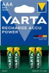 VARTA Tölthető elem, AAA mikro, 4x800 mAh, előtöltött, VARTA Power - officeland