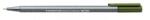 STAEDTLER Tűfilc, 0, 3 mm, STAEDTLER Triplus 334, olivazöld - officeland