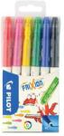 Pilot Filctoll készlet, 0, 39-0, 7 mm, törölhető, PILOT Frixion Colors, 6 különböző szín