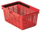 Durable Bevásárlókosár, műanyag, 19 l, DURABLE, piros - officeland