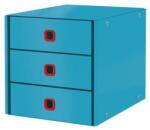 Leitz Irattároló, laminált karton, 3 fiókos, LEITZ Click&Store, nyugodtkék