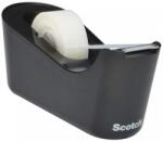 3m scotch Ragasztószalag-adagoló, asztali, feltöltött, 3M SCOTCH C18, fekete