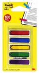 3M Jelölőcímke, műanyag, 5x20 lap, 11, 9x43, 2 mm, nyíl, 3M POSTIT, vegyes