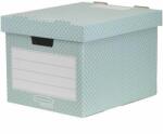 Fellowes Tároló doboz, karton, 33, 3x28, 5x39 cm FELLOWES, Style, zöld-fehér