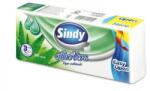  Papír zsebkendő, 3 rétegű, 100 db, Sindy, aloe vera