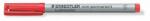 STAEDTLER Alkoholmentes marker, OHP, 0, 4 mm, STAEDTLER Lumocolor 311 S, piros