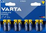 VARTA Elem, AA ceruza, 8 db, VARTA Longlife Power - officeland