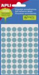 APLI Etikett, 8 mm kör, kézzel írható, színes, APLI, kék, 288 etikett/csomag - officeland