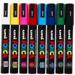 uni Dekormarker, 1, 8-2, 5 mm, UNI Posca PC-5M, fekete