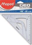 Maped Háromszög vonalzó, műanyag, 45°, 21 cm, MAPED Geometric - officeland
