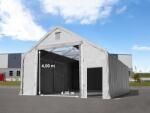 TOOLPORT Ponyva csarnok, 10x20m, PRIMEtex-ponyva, szürke, statikai megerősítéssel (beton alap) Ponyva raktár - (49839)