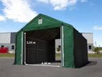 TOOLPORT Ponyva csarnok, 6x12m, PRIMEtex-ponyva, sötét zöld, statikai megerősítéssel (beton alap) Ponyva raktár - (48847)