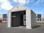 TOOLPORT Ponyva csarnok, 6x12m, PRIMEtex-ponyva, szürke, statikai megerősítéssel (beton alap) Ponyva raktár - (48849)