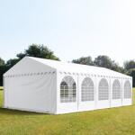 TOOLPORT Parti sátor, 5x10m, PVC ponyva, fehér, padlókerettel Sörsátor, Rendezvény sátor - (7843)