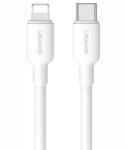 USAMS U84 adatkábel (Type-C - lightning, 20W, PD gyorstöltő, 100cm) FEHÉR (SJ610USB01) - bluedigital
