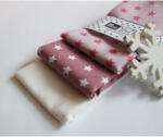 Bless you Textil zsebkendő mályva csillagos Bless you, S méret, 3 darab