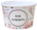  Ice Cream" Fagylaltos papírpohár, fagyis pohár, kehely, tégely 130ml (SZID-02419)