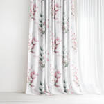 Goldea pamut drapéria deluxe - zsenge rózsák 280x160 cm
