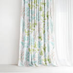 Goldea pamut drapéria deluxe - festett levelek 160x160 cm