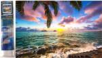 NORIMPEX - Puzzle Pictura cu diamant: Apus de soare in paradis 30x40cm - 1 - 39 piese