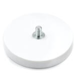 Magnetrend Magnet neodim oala cauciucat ALB D43mm cu filet exterior (11002015)