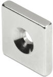 Magnetrend Magnet neodim bloc cu orificiu cu sanfren 20mm x 20mm x 4mm (10310020)