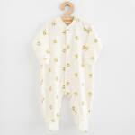 NEW BABY Salopetă pentru bebeluși din bumbac organic New Baby Olivy, mărime 68 (4-6l)