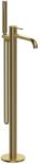 Himark Baterie cada freestanding Slimmer Himark, brushed gold, cu dus de mana (1310651)