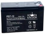 POWER KINGDOM 12V 7Ah VRLA akkumulátor