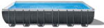 Bestway Piscina rectangulara cu cadru metalic Ultra XTR Frame Intex 26368NP, 732x366xH132 cm, include pompa cu filtru cu nisip 26646 (7, 9 m³), scara acces, kit intretinere Deluxe si set de volei (S8901656) Piscina