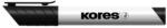 Kores Tábla- és flipchart marker, 1-3 mm, kúpos, KORES K-Marker, fekete - officeland