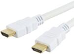 TECHLY HDMI-HDMI M/M 1.4 Ethernet 3D 4K Monitor Kábel - Fehér (ICOC-HDMI-4-030WH)