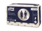 Tork Toalettpapír, T4 rendszer, 3 rétegű, 12, 5 cm átmérő, Advanced, TORK, fehér