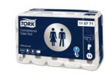 Tork Toalettpapír, T4 rendszer, 2 rétegű, 12, 5 cm átmérő, Advanced, TORK, fehér