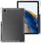 Samsung Husa de protectie telefonultau® pentru Samsung Galaxy Tab A9 8.7", silicon transparent antishock cu colturi intarite, suport integrat pentru stylus, rezistenta la socuri, ideala pentru filme, jocuri, 